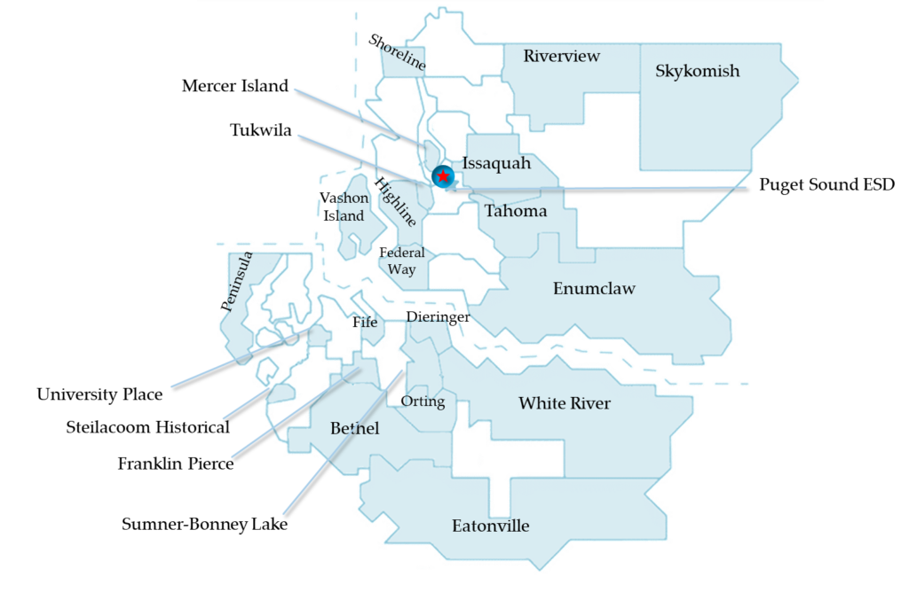 Map of Unemployment Pool Member Districts